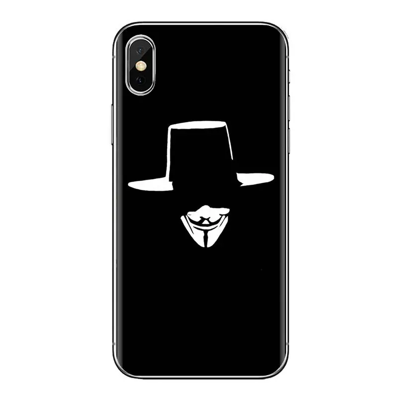 Гай Фокс Маска Анонимус V вендетта для samsung Galaxy S3 S4 S5 мини S6 S7 край S8 S9 S10 Plus Note 3 4 5 8 9