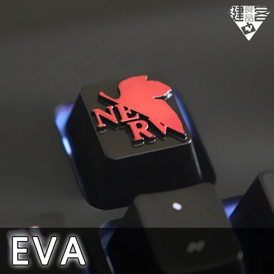 EVA 1 шт. алюминиевый сплав рельефный ключ крышка для MX переключатели механическая клавиатура металлический ключ крышка для PUBG WOW Dota 2 Marvel OverLord - Цвет: EVA