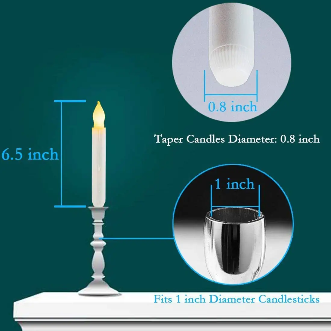 Беспламенные Свечи Чайные свечи конусные с пультом дистанционного управления