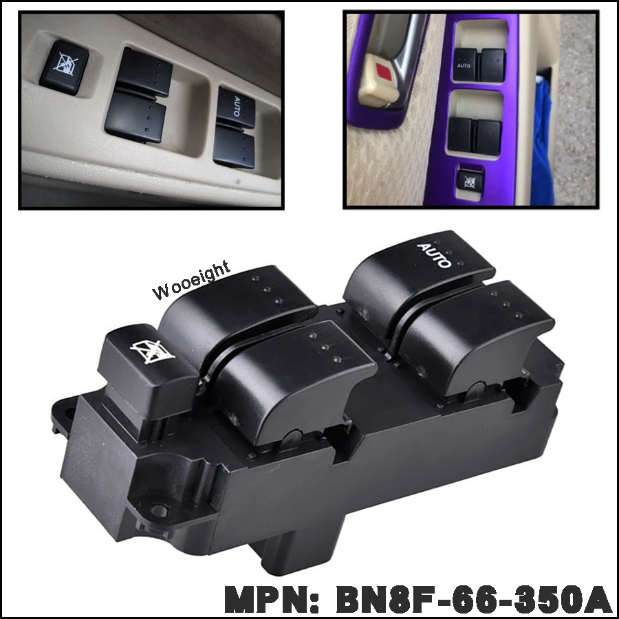 Внешний черный переключатель управления стеклом для Mazda 3 2004 2005 2006 2007 2008