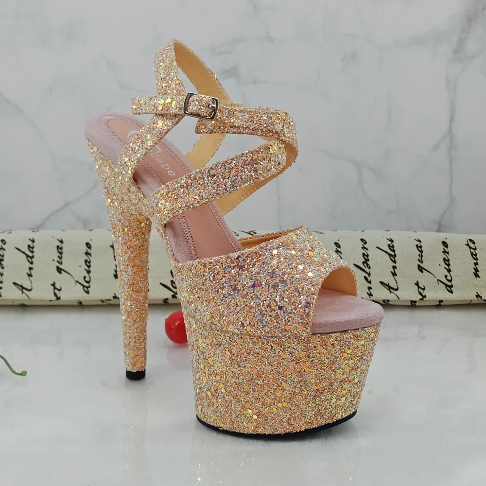Leecabe/женские босоножки на платформе 17 см/7 дюймов Вечерние туфли высоком каблуке