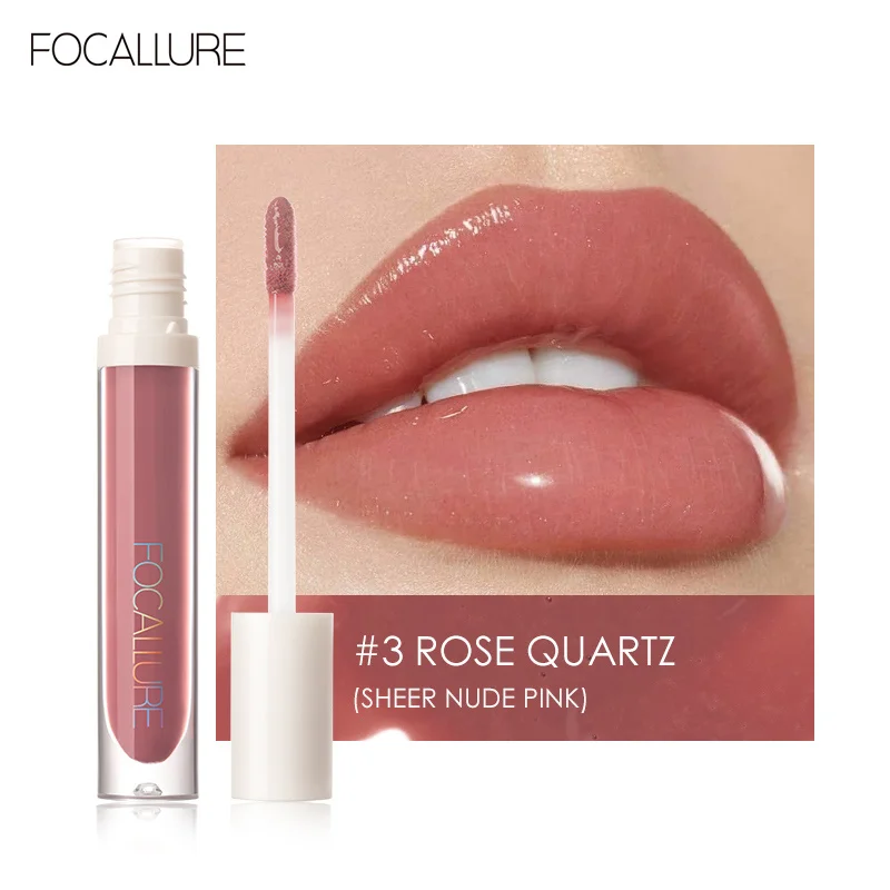 

FOCALLURE High Shine Lip Gloss PLUMPMAX Nourish Soft & Smooth Lip Makeup non-Sticky formula Lipgloss