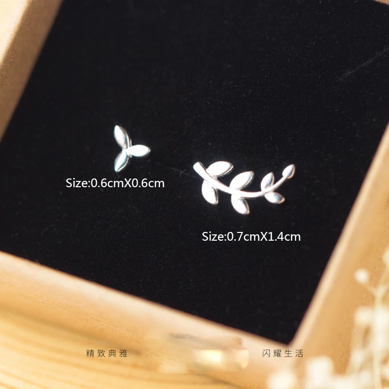 Женские асимметричные серьги гвоздики Trusta модные милые миниатюрные из 100%