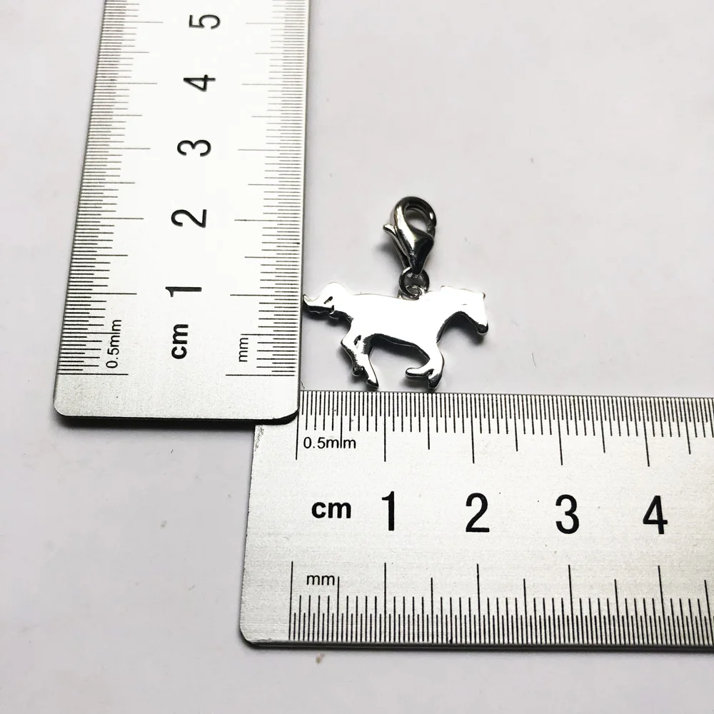 Подвеска в виде бегущей лошади Весенняя бижутерия 2020 пробы серебро 925 модный