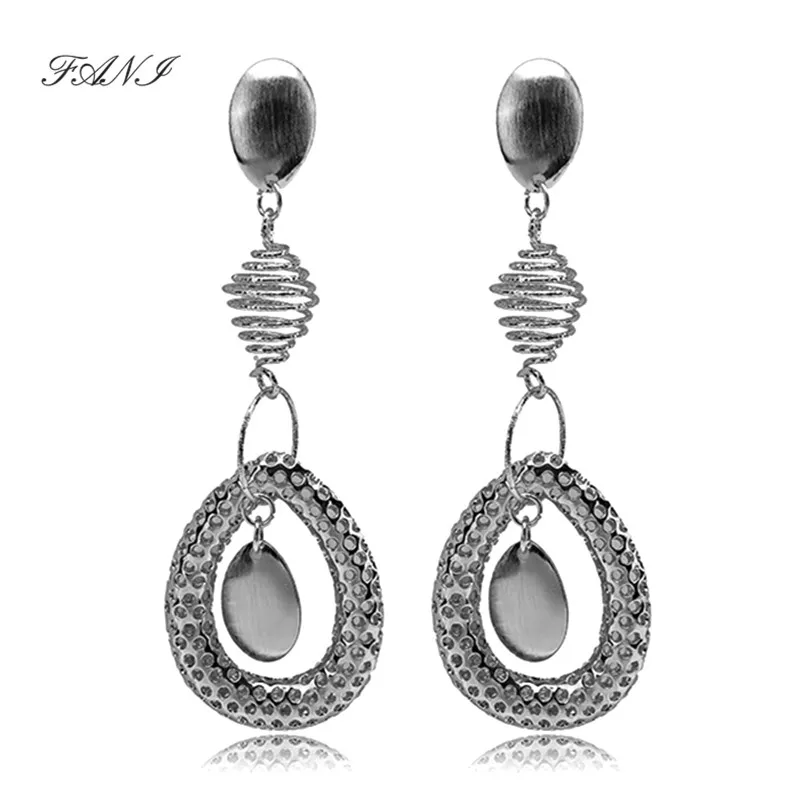 

Nice Wholesale Dubai Gold/sliver Long Drop Dangle Earrings for Women Copper Quality Temple Brazilian Drop Dangle Earrings