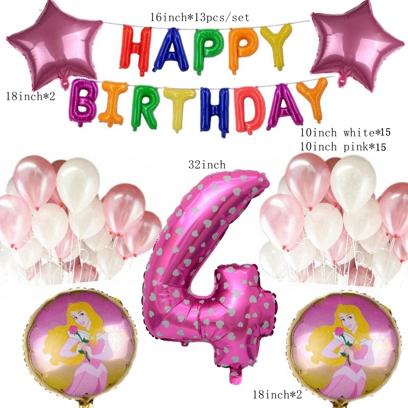 50 шт. серия принцессы Рапунцель 18 дюймов Жасмин Золушка Белоснежка белоснежный