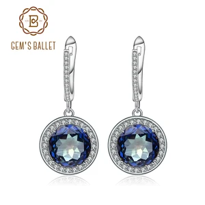 Кольцо женское из серебра 925 пробы, с натуральным голубым мистическим кварцем