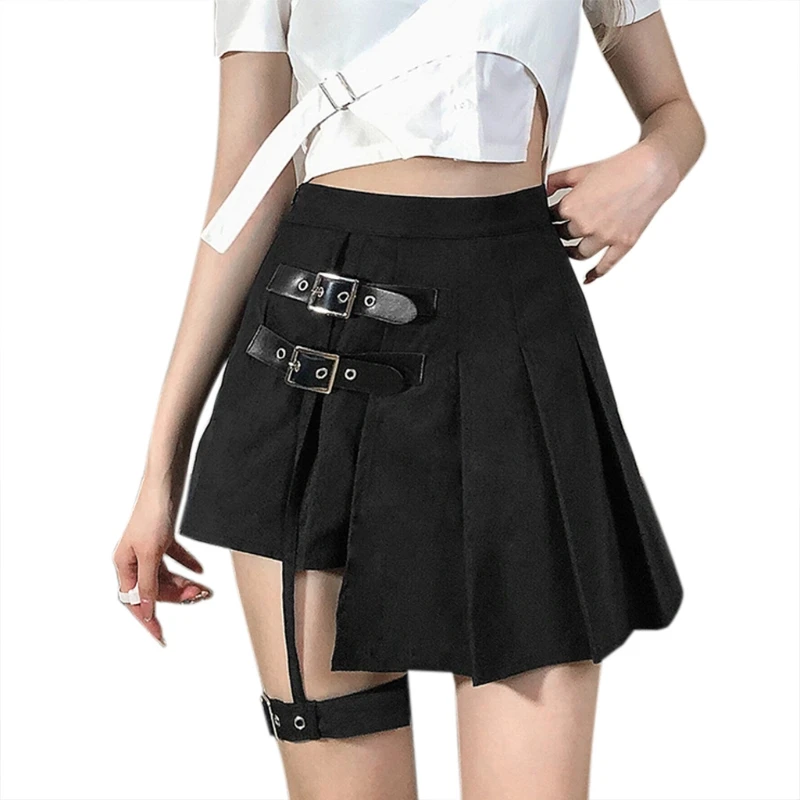  Готическая обувь в стиле панк С высокой талией и верхом гармошкой Цвета: чёрный