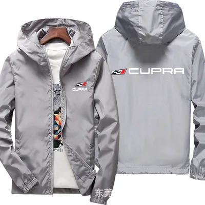 

NEW Hoodies Men Cupra Casual Hip Hop Harajuku Long Sleeve Hooded Sweatshirts zipper Windproof Jacket Hoody Clothing