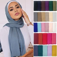 fashion modal cotton jersey hijab scarf women muslim shawl plain soft turban head wraps islamic africa headband 170x55cm