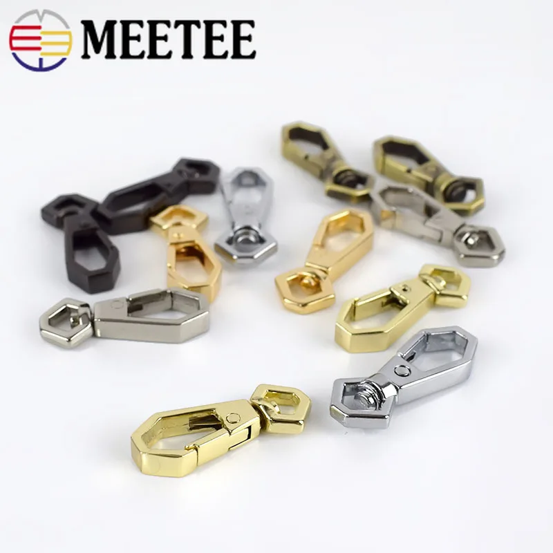 10/30 шт Meetee 7 мм Металлические пряжки для сумок ошейник карабины вертлюжные