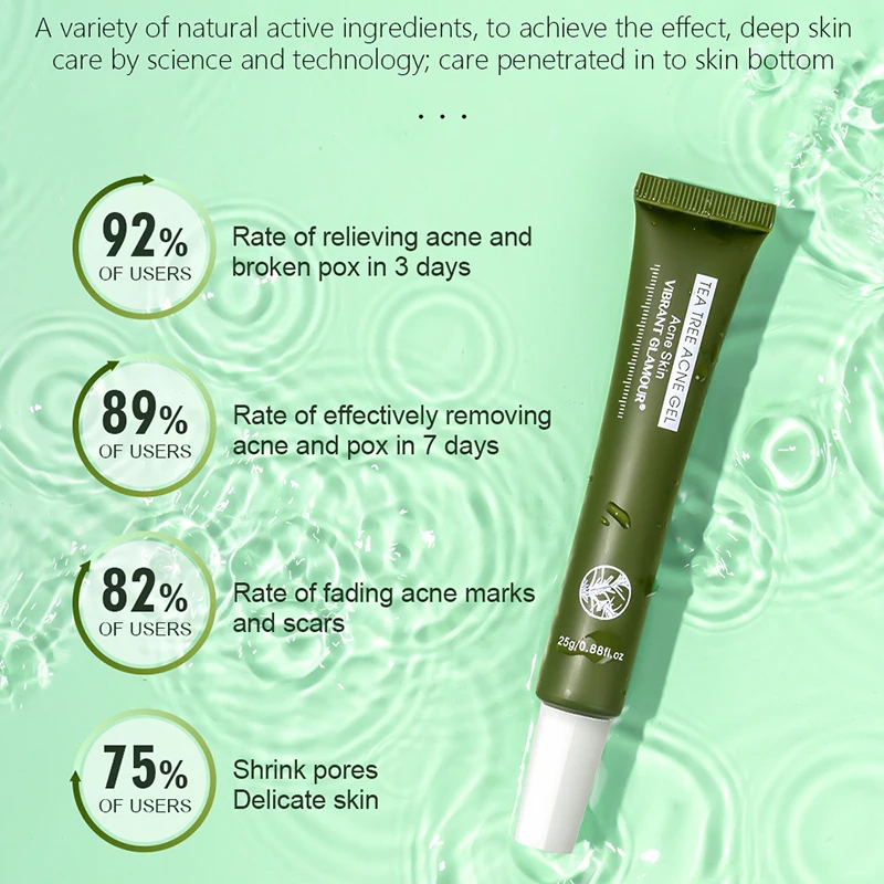 

Tea Tree Acne Gel Improves Skin Facial Essence Acne Mark Repair Daily Skin Care For All Skin SANA889