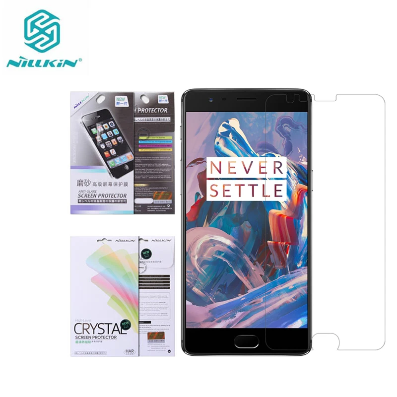 Nillkin OnePlus 3 (A3000) /3T Защитная пленка для экрана прозрачная/матовая пластиковая