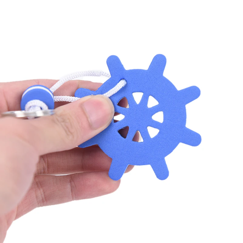 1 шт. плавающий брелок для ключей плавания на яхте лодке плавучем синий рафтинга