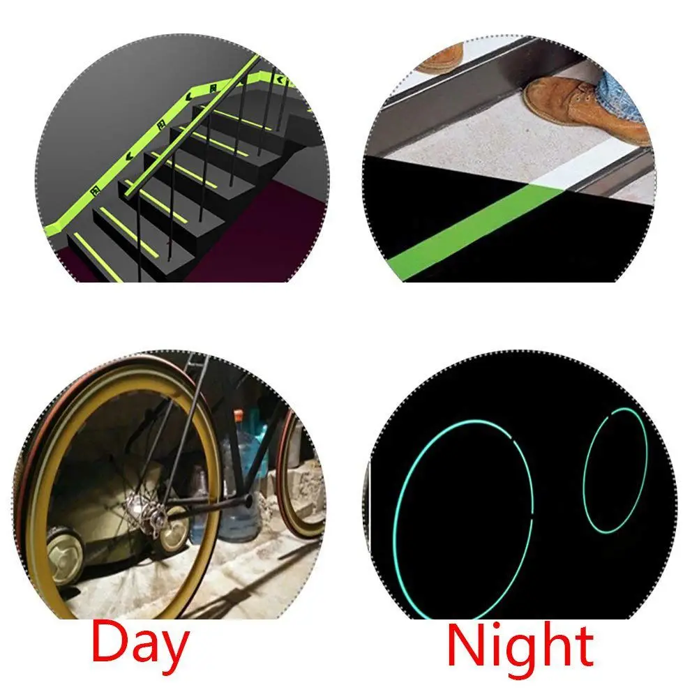 

30ft Luminous Tape Roll Glow in The Dark Photoluminescent Tape Sticker for Glow Party, Stairs, Steps, Emergency Markers, Removab
