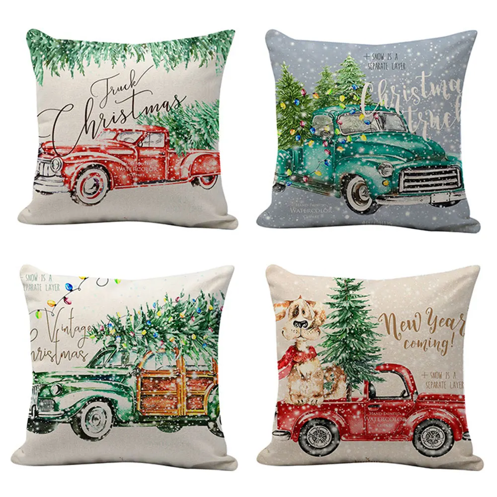 Наволочка Новая серия День благодарения автомобиль шаблон диван обнимает Офис
