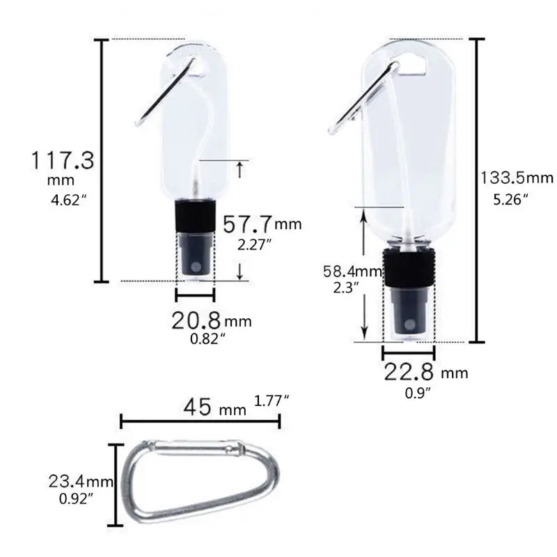 Многоразовый портативный мини-держатель для распыление спирта 30 мл 50 бутылок