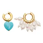 Женские серьги-клипсы с пресноводным жемчугом