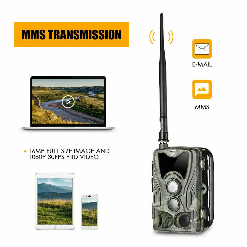 Охотничья камера 2G 20MP 1080P фотоловушка s SMS/MMS/SMTP 0 3 триггер времени ночного видения