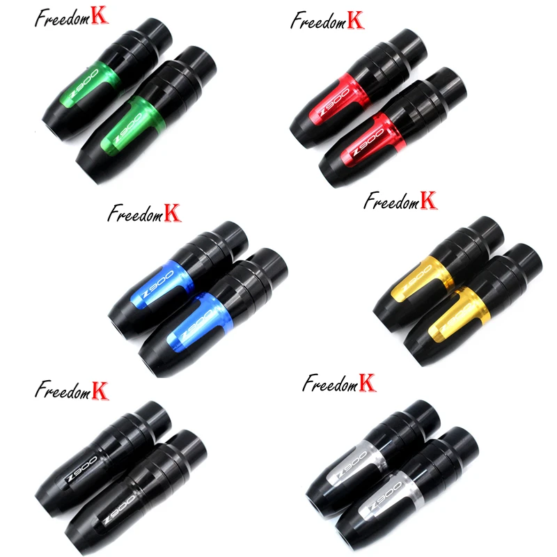 Защита рамы мотоцикла CNC Aluminum Frame Crash Pads Exhaust Sliders Protector для KAWASAKI Z900 Z 900 2017 2018 2019 2020 с логотипом.