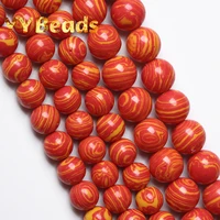 orange malachite stone beads natural mineral turquoise round spacer charm beads 4 12mm for jewelry making diy bracelet ear studs