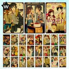 Аниме серия металлический знак винтажный настенный художественный стикер потертая Оловянная табличка металлический постер Ретро металлическая пластина Оловянная табличка для домашнего декора