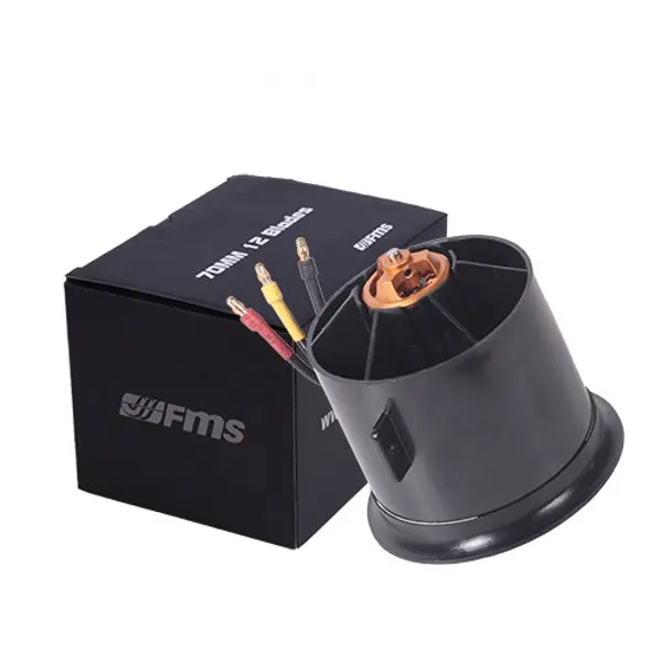 FMS 70 мм Pro 12 лезвий Ducted Fan EDF с 3060 6S 1900KV бесщеточный двигатель для радиоуправляемого