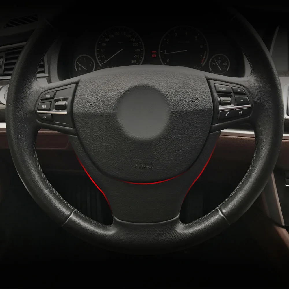 

Steering Wheel Case Outside Frame Trim For BMW F10 F11 520 523 528 530 F01 F02 730 740 Car Plastic Steering Wheel Cover replace