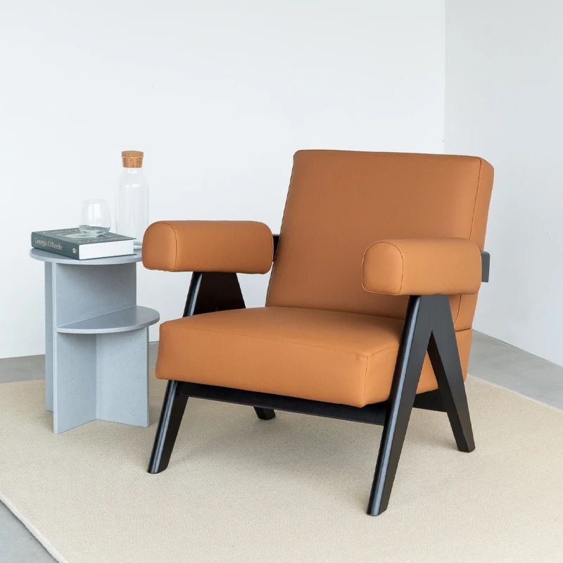 GY Nordic в античном стиле Деревянный Кресло для отдыха PJ дизайнерское кресло тихий