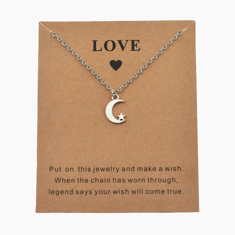 Новые стильные серебряные очаровательные ювелирные изделия с Луной Сделай