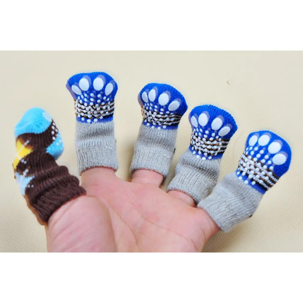 Носки для собак домашних животных хлопковые носки износостойкие Нескользящие