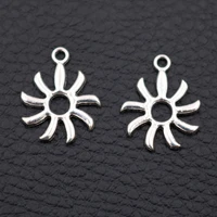 mini suns pendant abstract suns charms 1915mm suns charms diy earring bracelet charms silver plated charms a1989 20pcs