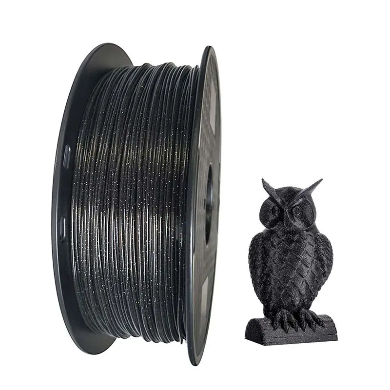 

PLA Black Crystal 3D DIY Printer Filament Sparkle 1.75mm 500g/250g Shining 3D Printing Material Glittering PLA Plastic Filaments