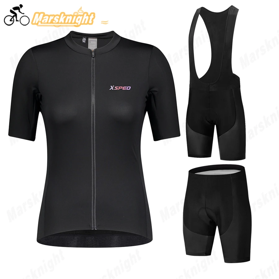 X SPED Женский трикотажный комплект для велоспорта защищает от ультрафиолета
