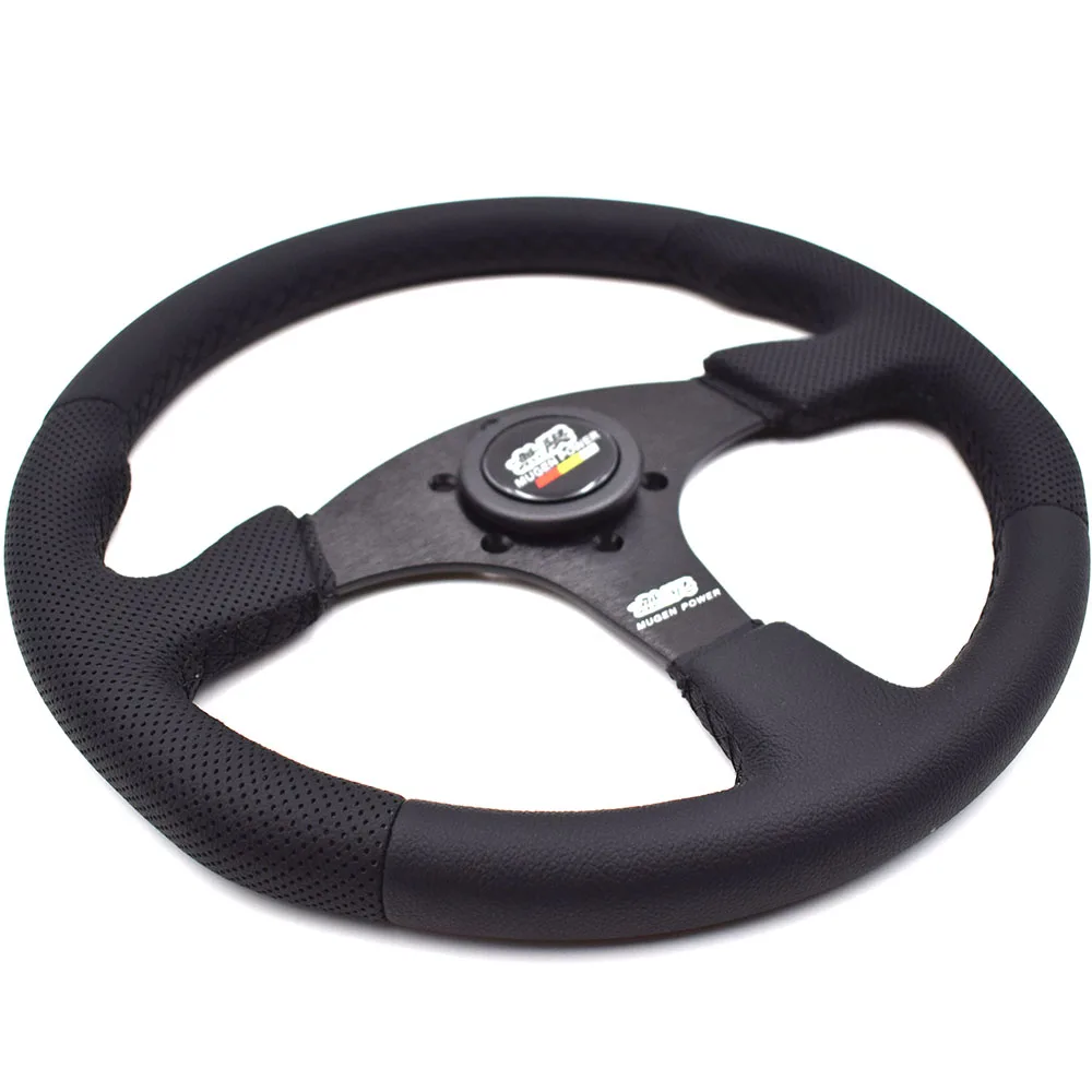 14-дюймовое рулевое колесо из натуральной кожи Mugen для тюнинга дрифта | Автомобили