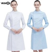 women scrub coat laboratory coat slim multicolour robe overalls work clothes overalls