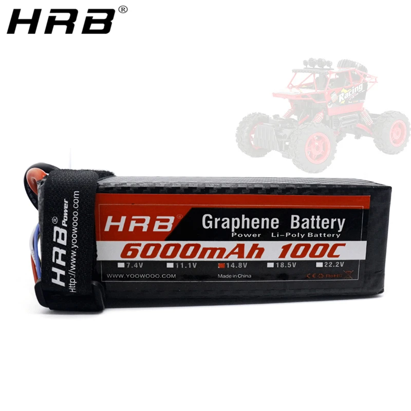 HRB графеновая Lipo батарея 14 8 V 6000mah 100C 4S XT90 S XT150 EC5 Deans T XT60 для Traxxas багги автомобиль