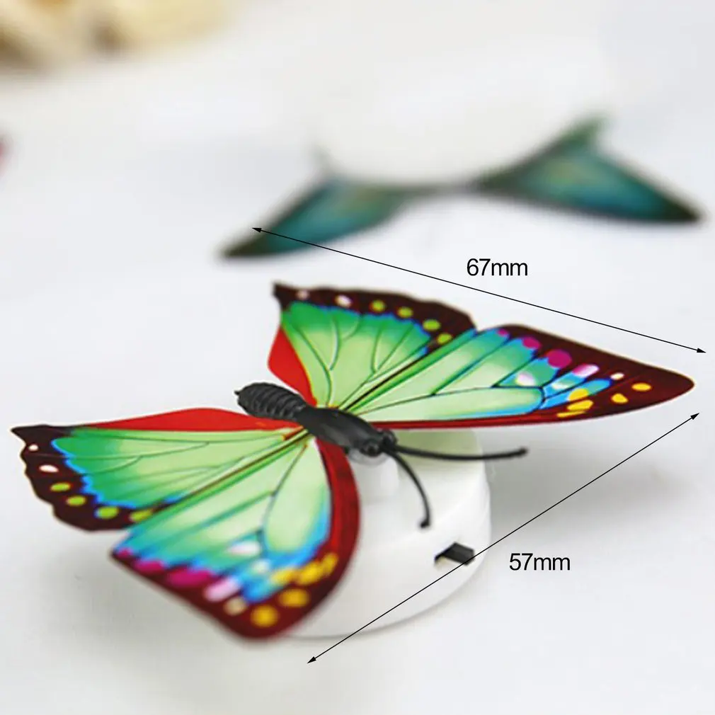 Бабочка Искусство Светящиеся Настенные наклейки Красочные Изменение