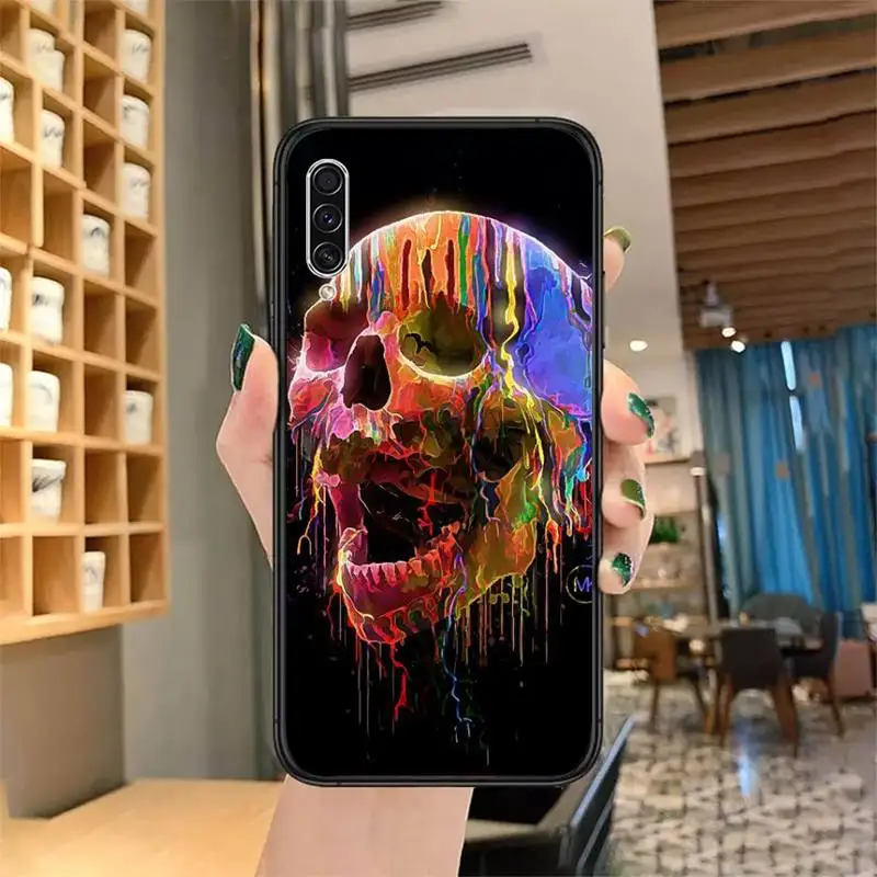 

Skull Skeleton Phone Case for samsung galaxy a 51 52 71 50 12 72 21s 70 40 20e 31 30s 32 5G soft silicone coque