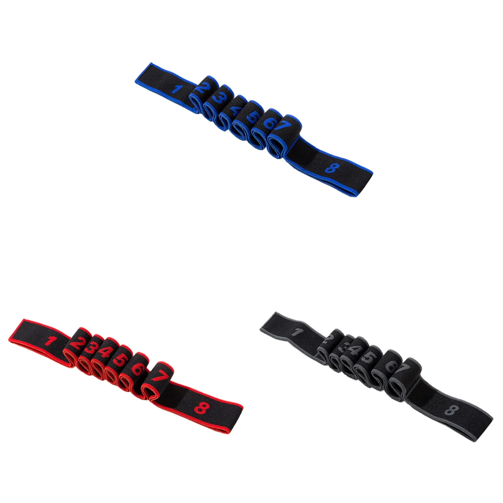 Фитнес упражнения йоги Латексная лента наживка с 9 Вьетнамки эластичным ремешком