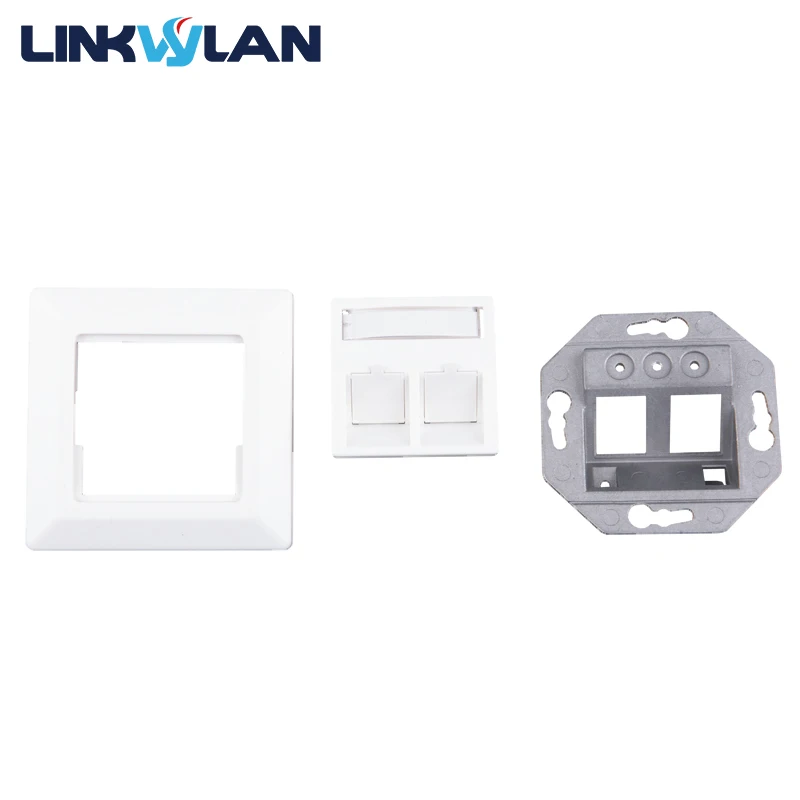 Двойной порт 80x80 мм 2 панель с портом и настенной панелью европейский стиль для RJ11