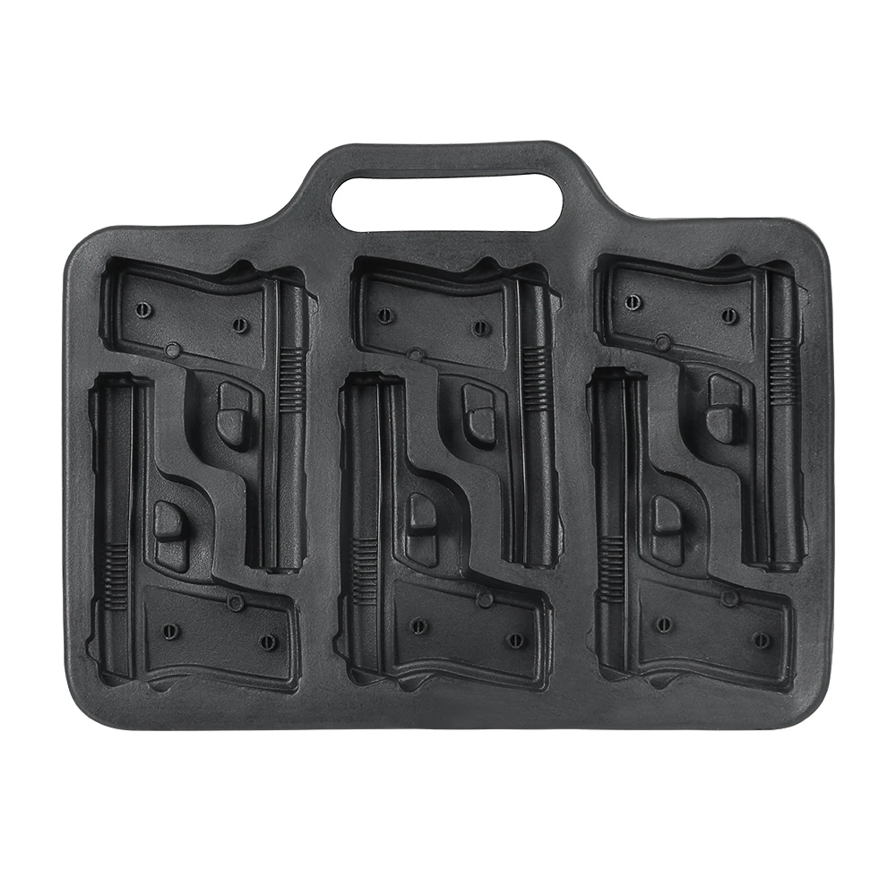 Ледяной кубик чайник война пистолет мороженое в форме пули лоток Сделай Сам