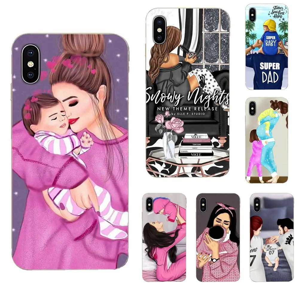 TPU новый стиль Уникальный Super Mama Girly Girl queen для Apple iPhone 4 4S 5 5C 5S SE 6 6S 7 8 11 Plus Pro X XS Max