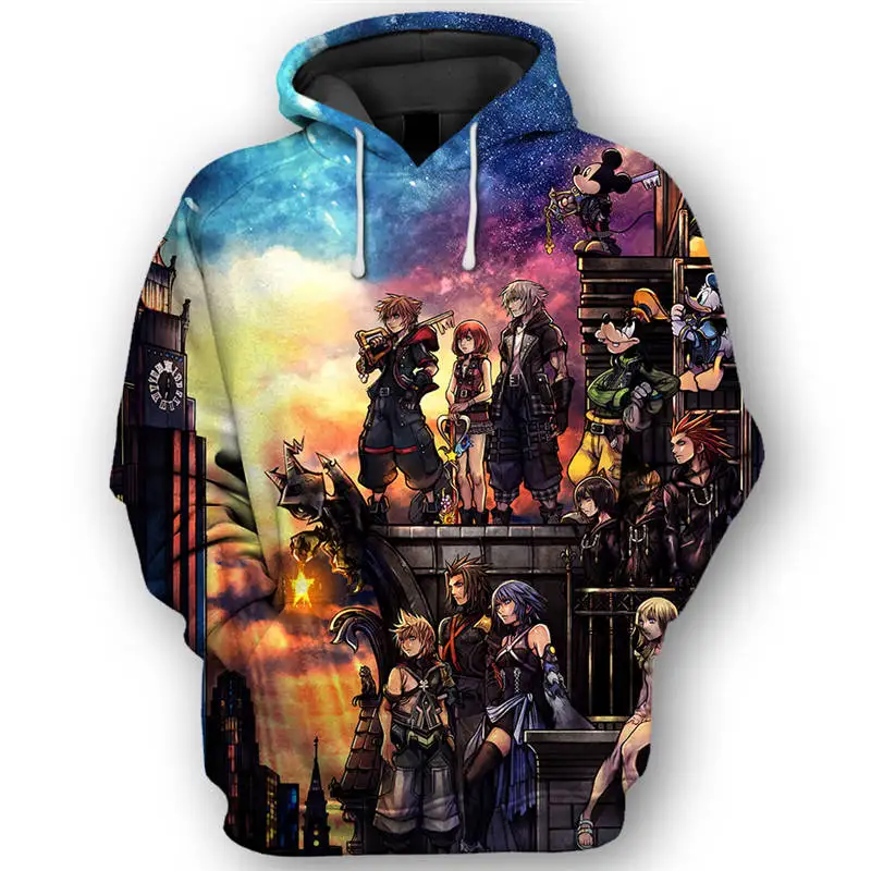 Лидер продаж 2019 новинка толстовка с капюшоном пуловеры и мультяшным 3d принтом