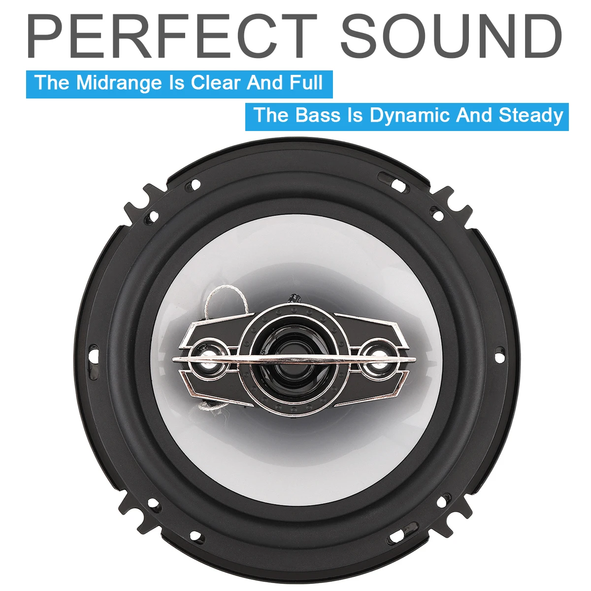 2 шт. автомобильный коаксиальный динамик 6 дюймов 16 см 500 Вт | Автомобили и