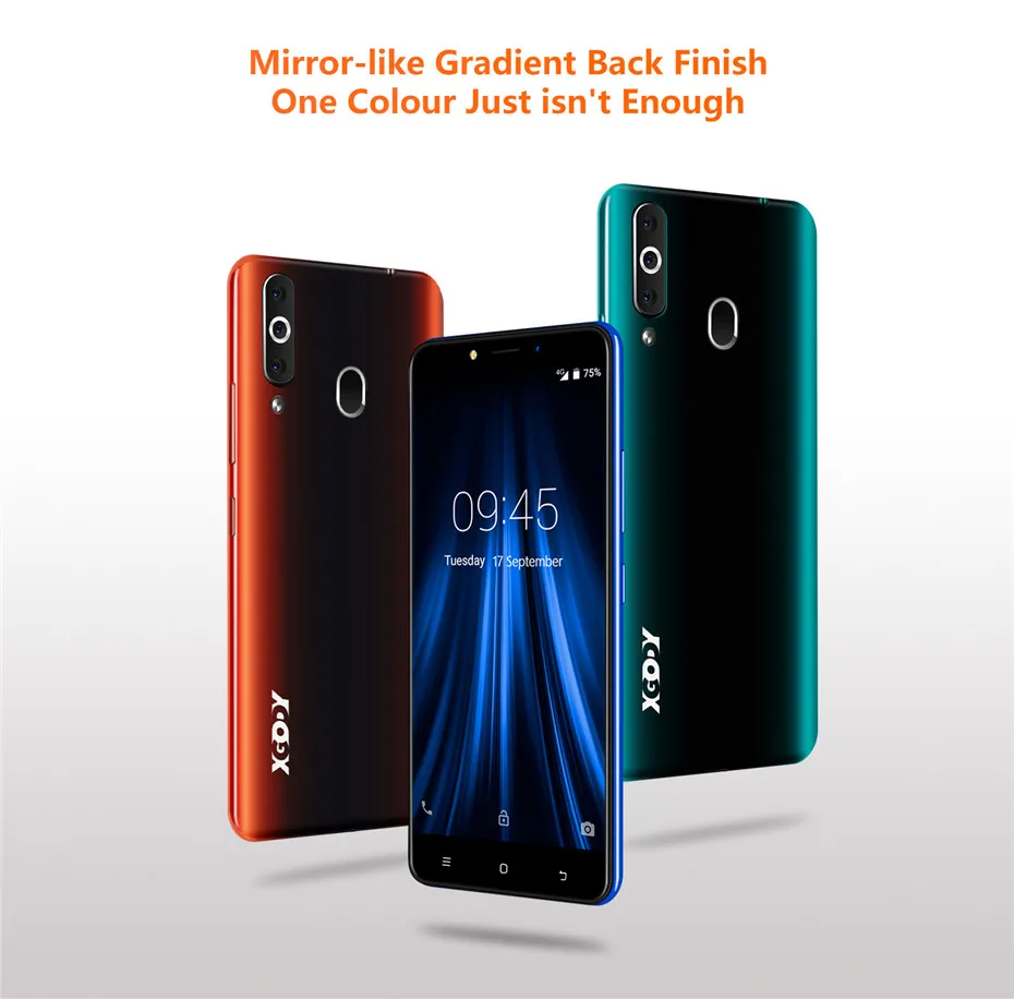 XGODY K20Pro 5," 18:9 Смартфон Android 6,0 Dual 4G Sim 2 Гб 16 Гб MTK6737 четырехъядерный 2300 МП WiFi мАч отпечаток пальца мобильный телефон
