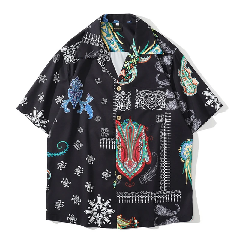 

Kimono Style Women Man's Shirt 2021 Janpanese Style Print Loose Harajuku Shirts Girls Boys Couple Kimonos Yukata Tops Summer