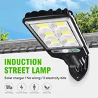 Светодиодный настенный светильник на солнечной батарее, водонепроницаемый индукционный светильник для сада, террасы, гаража, двери, безопасный уличный фонарь