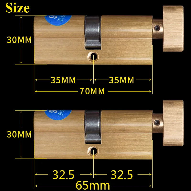 Европейский стандарт замок для спальни двери латунный цилиндр одиночный