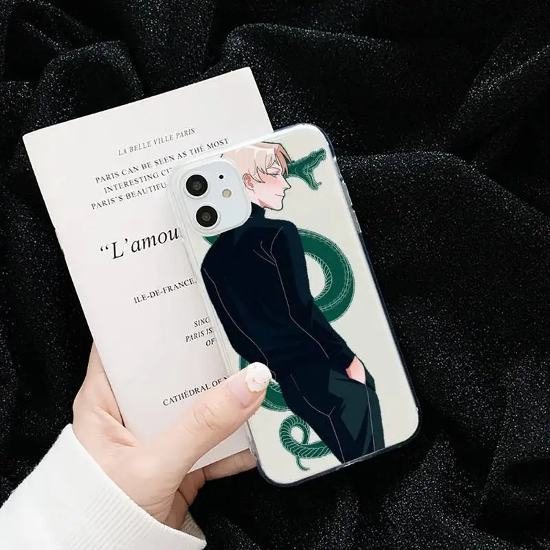 

Draco Malfoy potter cartoon anime Phone Case Transparent for iPhone 6 7 8 11 12 s mini pro X XS XR MAX Plus cover funda shell